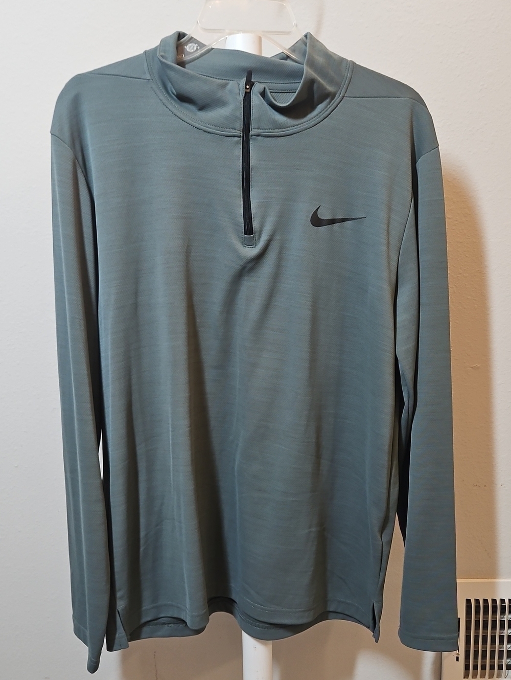 Nike Large Half-Zip Performance Top - Slate Blue-Green